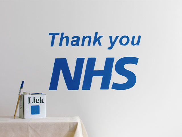 thank u nhs - paint your home blue to support the NHS - news - goodhomesmagazine.com