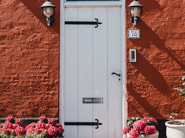 white cottage door - what does the colour of your front door say about you? - inspiration - goodhomesmagazine.com