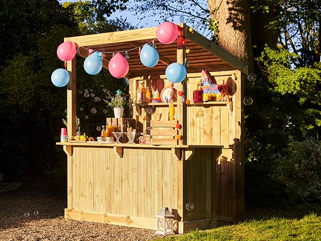 wickes garden bar - how to bring festival vibes to your garden this summer - garden - goodhomesmagazine.com