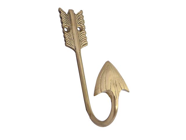 Arrow Brass Wall Hook from Mint & May - shopping - goodhomesmagazine.com