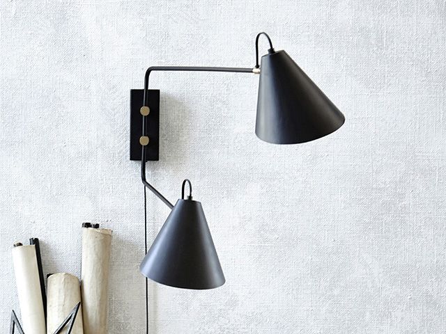Club Wall Lamp Double from abode living - shopping - goodhomesmagazine.com