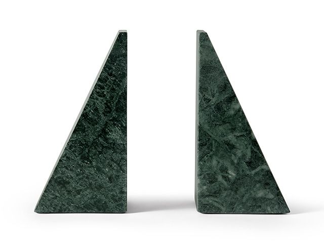 Elisa Set of 2 green Marble Book Ends from made.com - shopping - goodhomesmagazine.com 