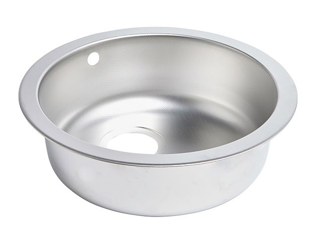single round steel kitchen sink bowl - goodhomesmagazine.com