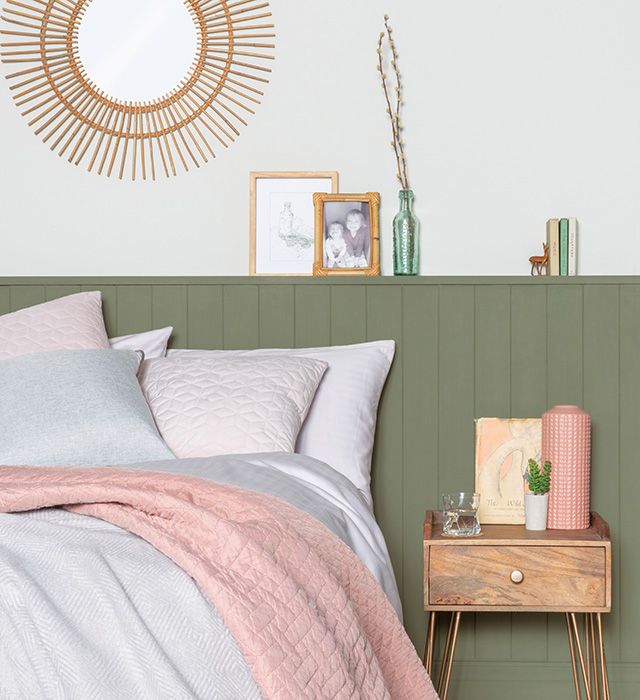 Bedroom with painted tongue and groove panelling - news - goodhomesmagazine.com