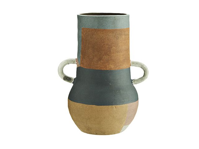large Terracotta Striped Vase from rose and grey - goodhomesmagazine.com