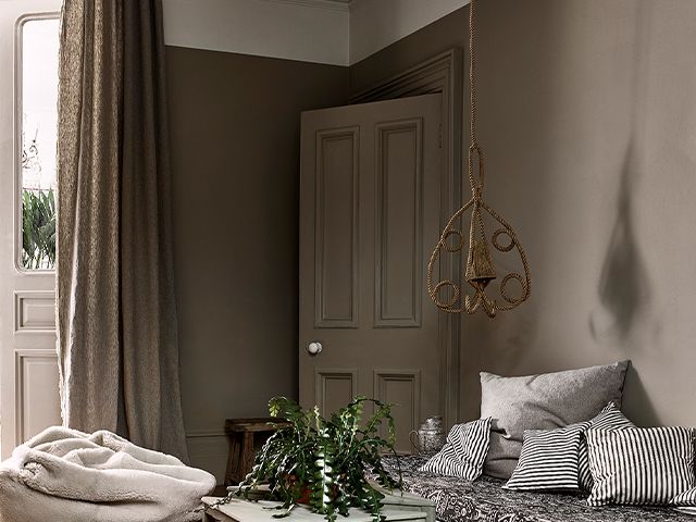 beige door painted - 6 affordable 2020 trends for style on a budget - inspiration - goodhomesmagazine.com