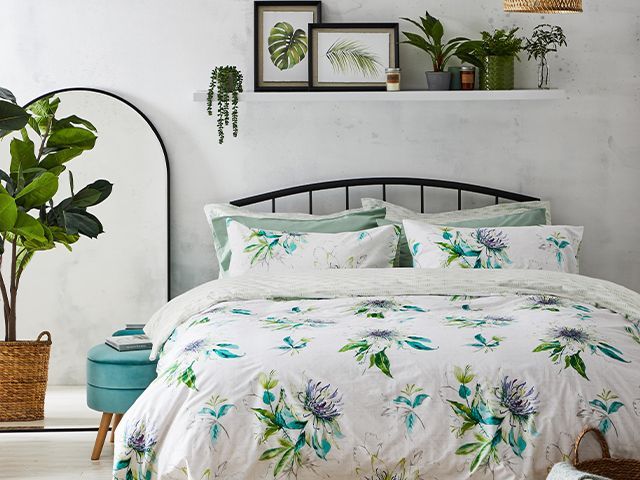 botanical plant bedroom - 6 affordable 2020 trends for style on a budget - inspiration - goodhomesmagazine.com