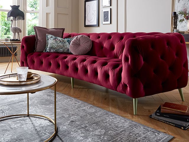 chesterfield curved sofa - 6 affordable 2020 trends for style on a budget - inspiration - goodhomesmagazine.com