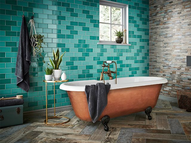 copper roll topbath- bathroom storage solutions for every interior style - bathroom - goodhomesmagazine.com