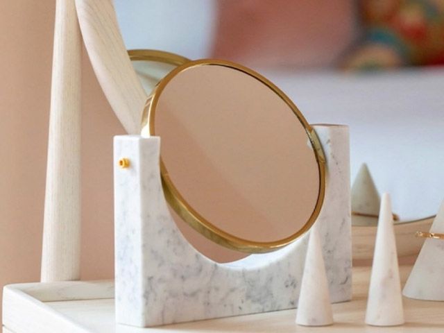 cult furniturem marble vanity mirror - 5 stylish bathroom mirrors under £50 - bathroom - goodhomesmagazine.com