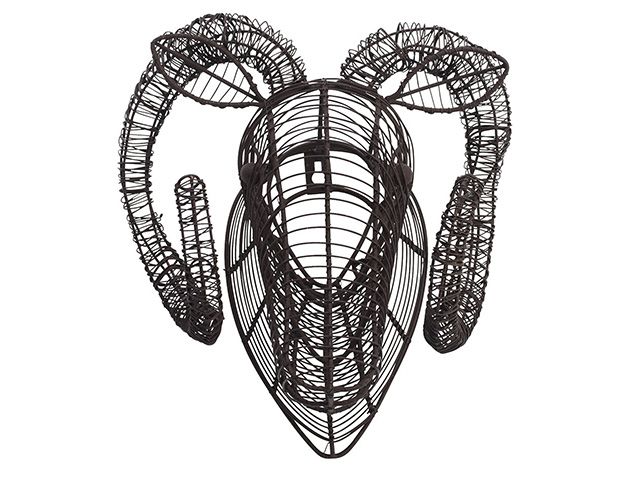 eco wire animal head ram from amara - shopping - goodhomesmagazine.com