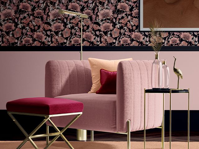 floral pink wallpaper - 6 affordable 2020 trends for style on a budget - inspiration - goodhomesmagazine.com