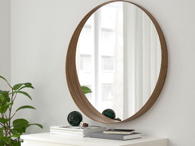 ikea round mirror - 5 stylish bathroom mirrors under £50 - bathroom - goodhomesmagazine.com