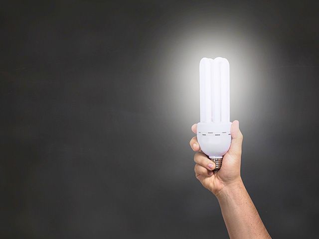 led lightbulb - top 9 eco home improvements - inspiration - goodhomesmagazine.com