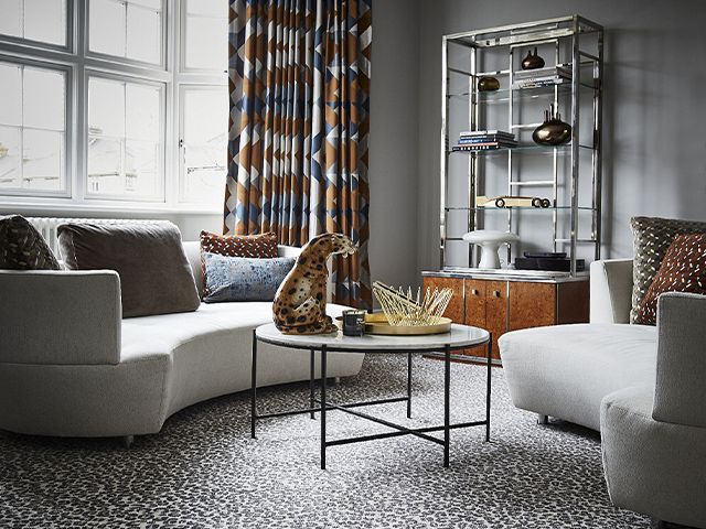 leopard carpet - 6 affordable 2020 trends for style on a budget - inspiration - goodhomesmagazine.com