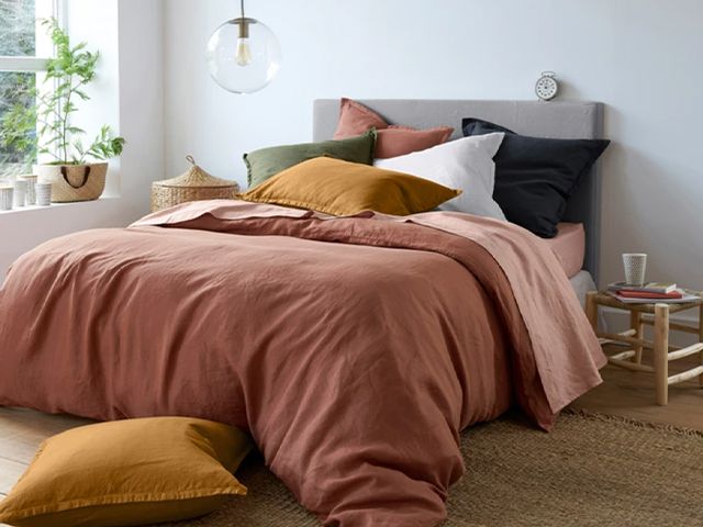 linen bedsheets - textures we're loving in the home for summer 2020 - inspiration - goodhomesmagazine.com