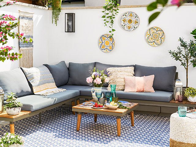 millie mackintosh garden area -take a look at millie mackintosh's garden makeover - garden - goodhomesmagazine.com