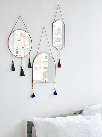 olive bonas tassel mirrors - 5 stylish bathroom mirrors under £50 - bathroom - goodhomesmagazine.com