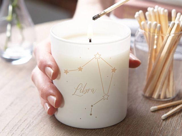 original zodiac birthday candle with personalised message - shopping - goodhomesmagazine.com