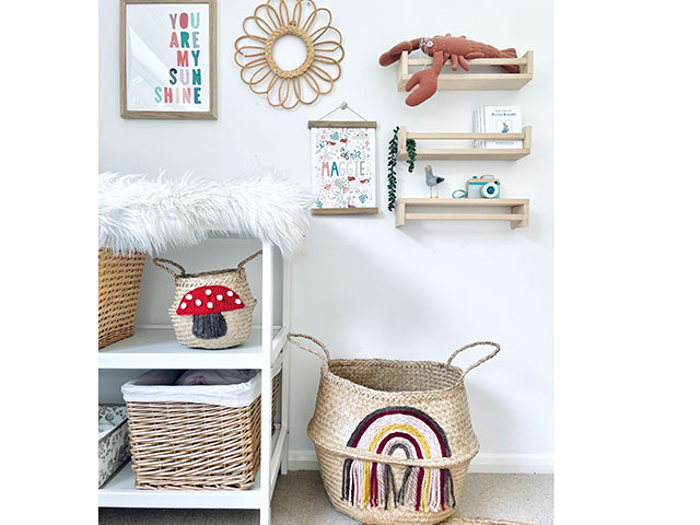 gender neutral nursery ideas wicker and rattan natural materials