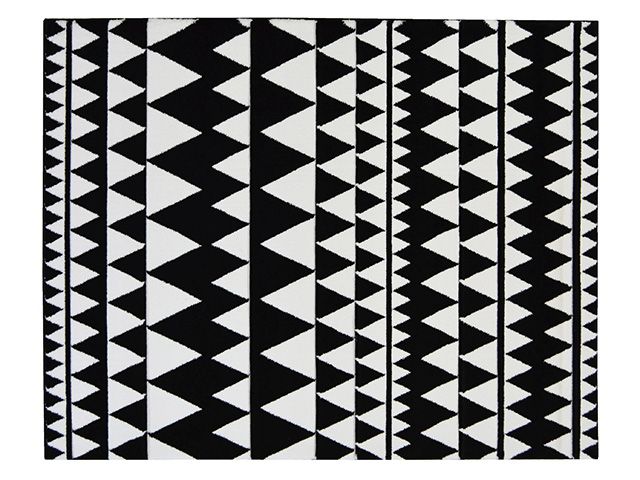 monochrome geometric rug - shopping - goodhomesmagazine.com