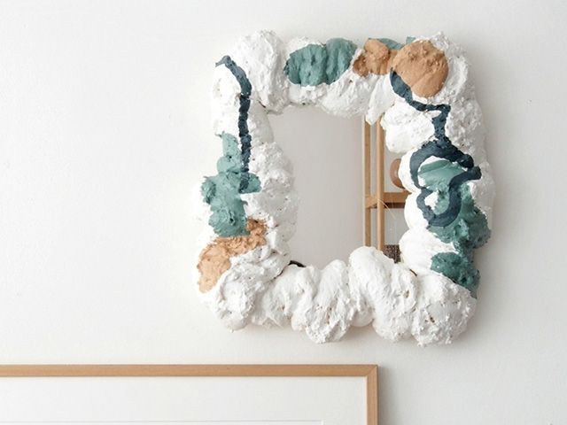 DIY Expanding Foam Mirror - inspiration - goodhomesmagazine.com