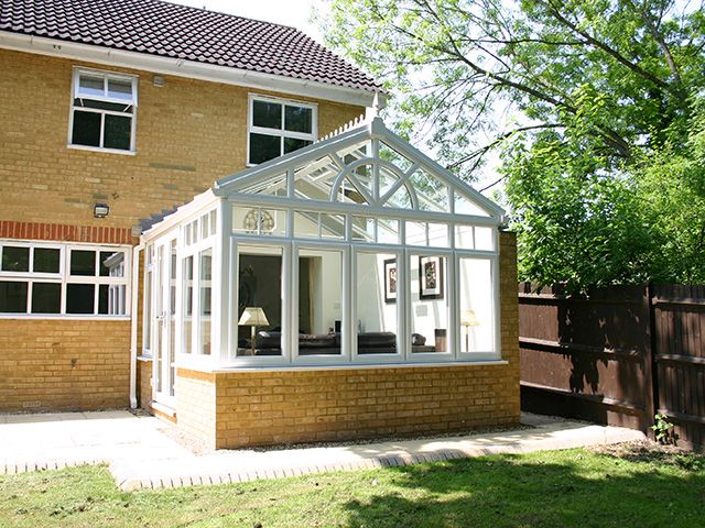 Thames Valley Window Company gable front conservatory - inspiration - goodhomesmagazine.com