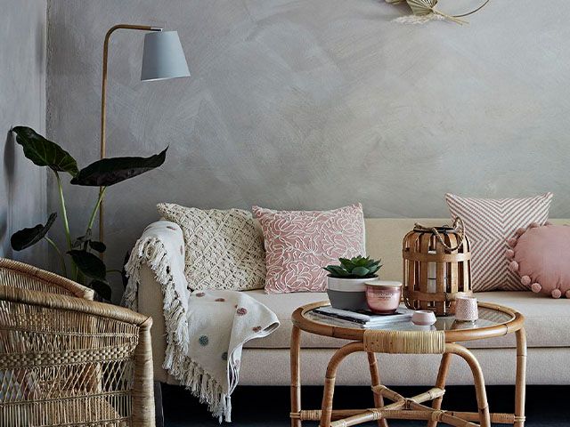 boho concrete walls - sneak preview of george homes aw20 collection - inspiration - goodhomesmagazine.com