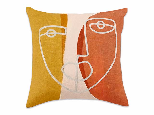 faces cushion - 6 of our favourite figurative homewares - inspiration - goodhomesmagazine.com