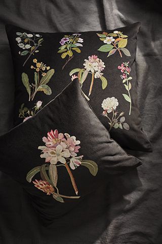 flower cushions - h&m home collaborates with the british museum - news - goodhomesmagazine.com