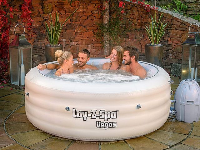 lazy spa vegas - how to keep your hot tub clean this summer - shopping - goodhomesmagazine.com