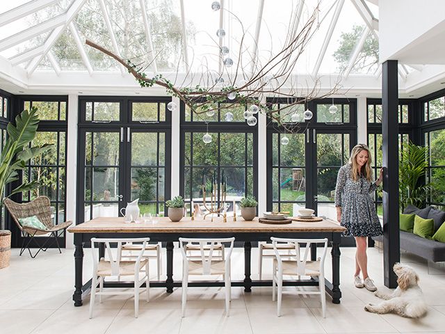 modern conservatory interior dining space - inspiration - goodhomesmagazine.com
