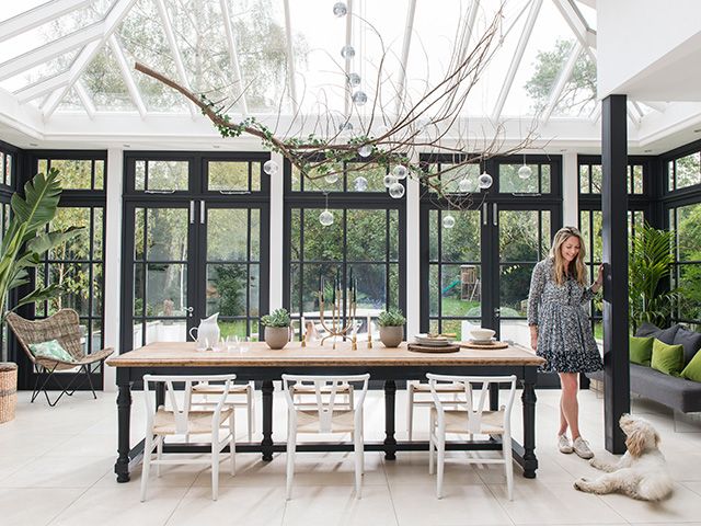 modern conservatory interior dining space - inspiration - goodhomesmagazine.com