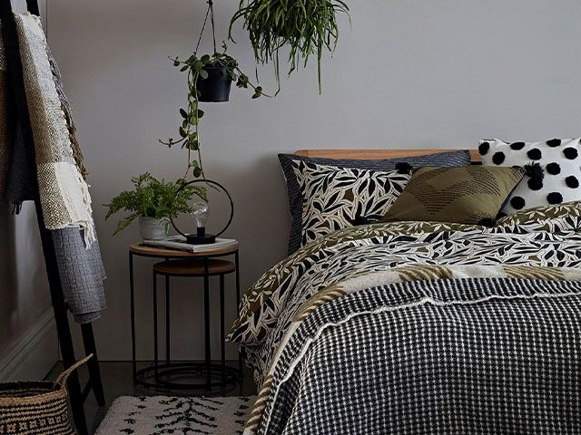 monochrome bedroom - sneak preview of george home's aw20 collection - inspiration - goodhomesmagazine.com