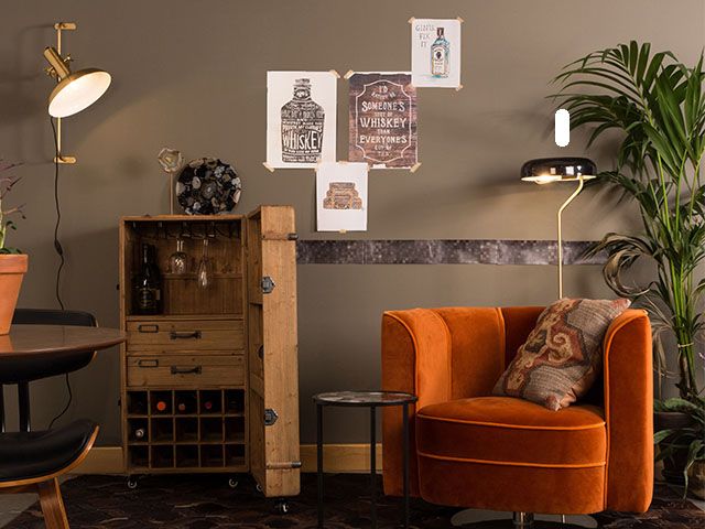orange velvet chair - how to bring the 1970s flare into your interiors scheme - inspiration - goodhomesmagazine.com