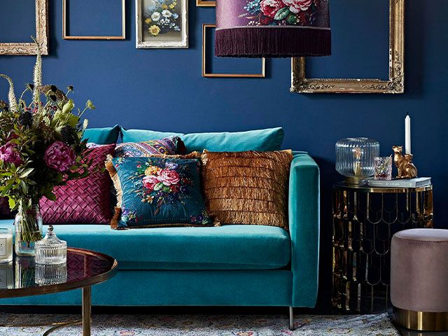 velvet sofa living room - sneak preview of george homes aw20 collection - inspiration - goodhomesmagazine.com