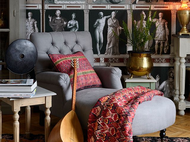 vintage furniture - how to incorporate the grandmillennial trend - inspiration - goodhomesmagazine.com