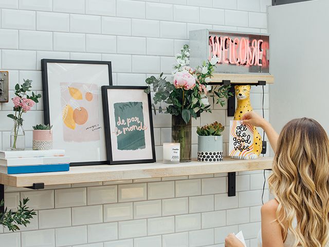 zoella artwork shelf - Q&A with Zoella about her latest Etsy launch - news - goodhomesmagazine.com