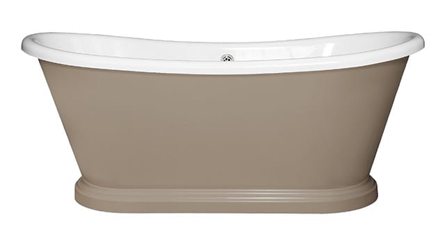 Painted Boat Bath in dulux's brave ground - news - goodhomesmagazine.com