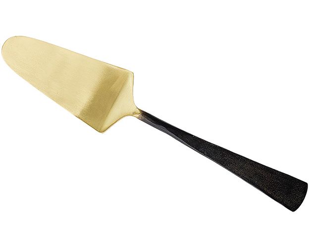 Black And Gold Cake server - kitchen - goodhomesmagazine.com