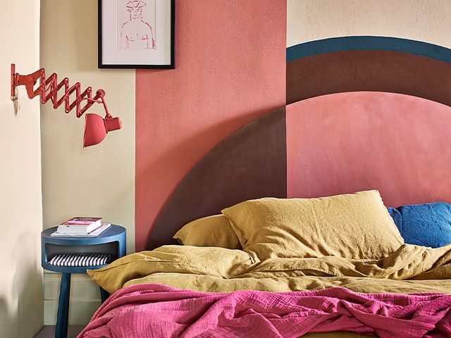 colourful painted bedroom - 6 creative bedroom paint ideas - bedroom - goodhomesmagazine.com