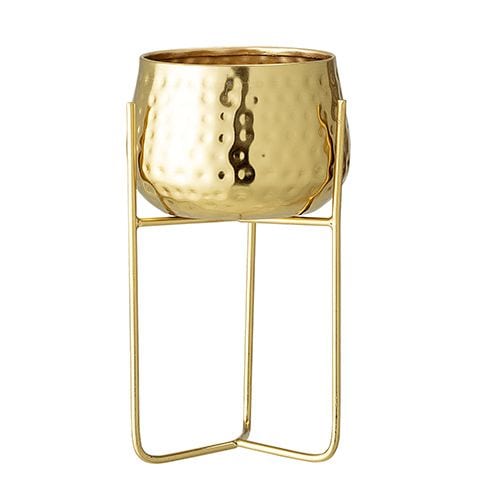 hammered plant pot - 8 of the best gold accessories under £50 - shopping - goodhomesmagazine.com