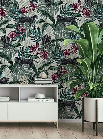 jungle themed wallpaper - autumnal wallpaper trends we love - inspiration - goodhomesmagazine.com