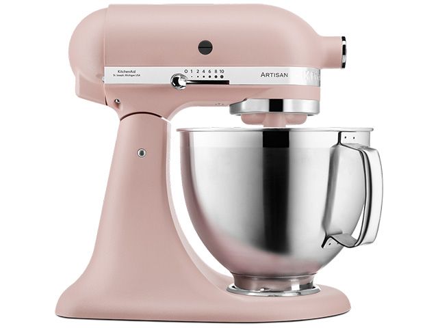 kitchenaid artisan mixer in feather pink - kitchen - goodhomesmagazine.com