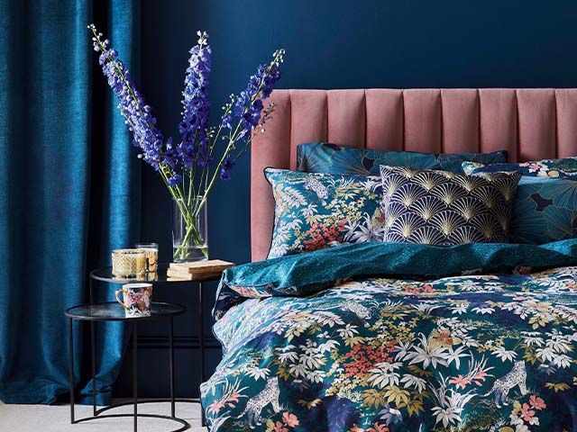 pink velvet bed - take a look at tesco's autumn range that launches in stores next week - inspiration - goodhomesmagazine.com