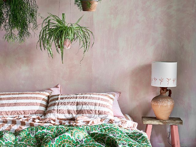 plaster effect paint - 6 creative bedroom paint ideas - bedroom - goodhomesmagazine.com