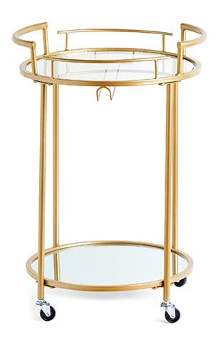 primark cocktail trolley - 8 of the best gold accessories under £50 - shopping - goodhomesmagazine.com