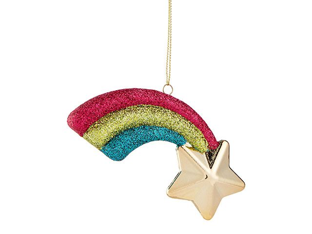 rainbow bauble - asda launches giant rainbow christmas tree! - news - goodhomesmagazine.com