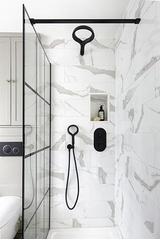 Sharon's bathroom, Hertfordshire - discover this stylish monochrome bathroom - bathroom - goodhomesmagazine.com