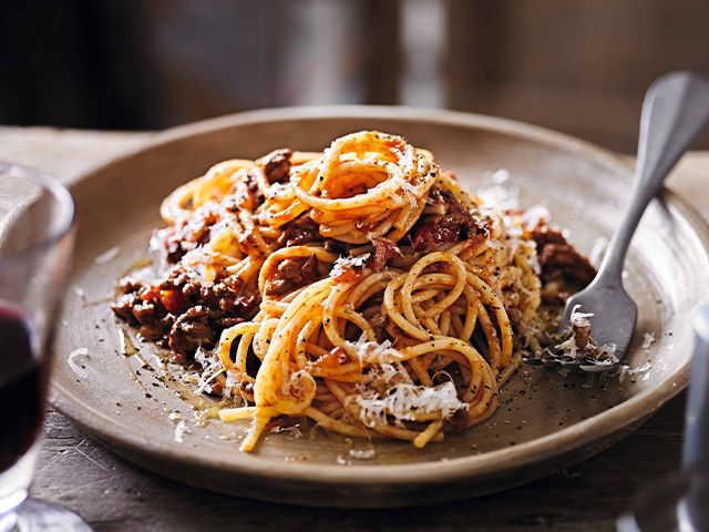 slow cooked bolognaise - 5 heart-warming dinner recipes for autumn - kitchen - goodhomesmagazine.com